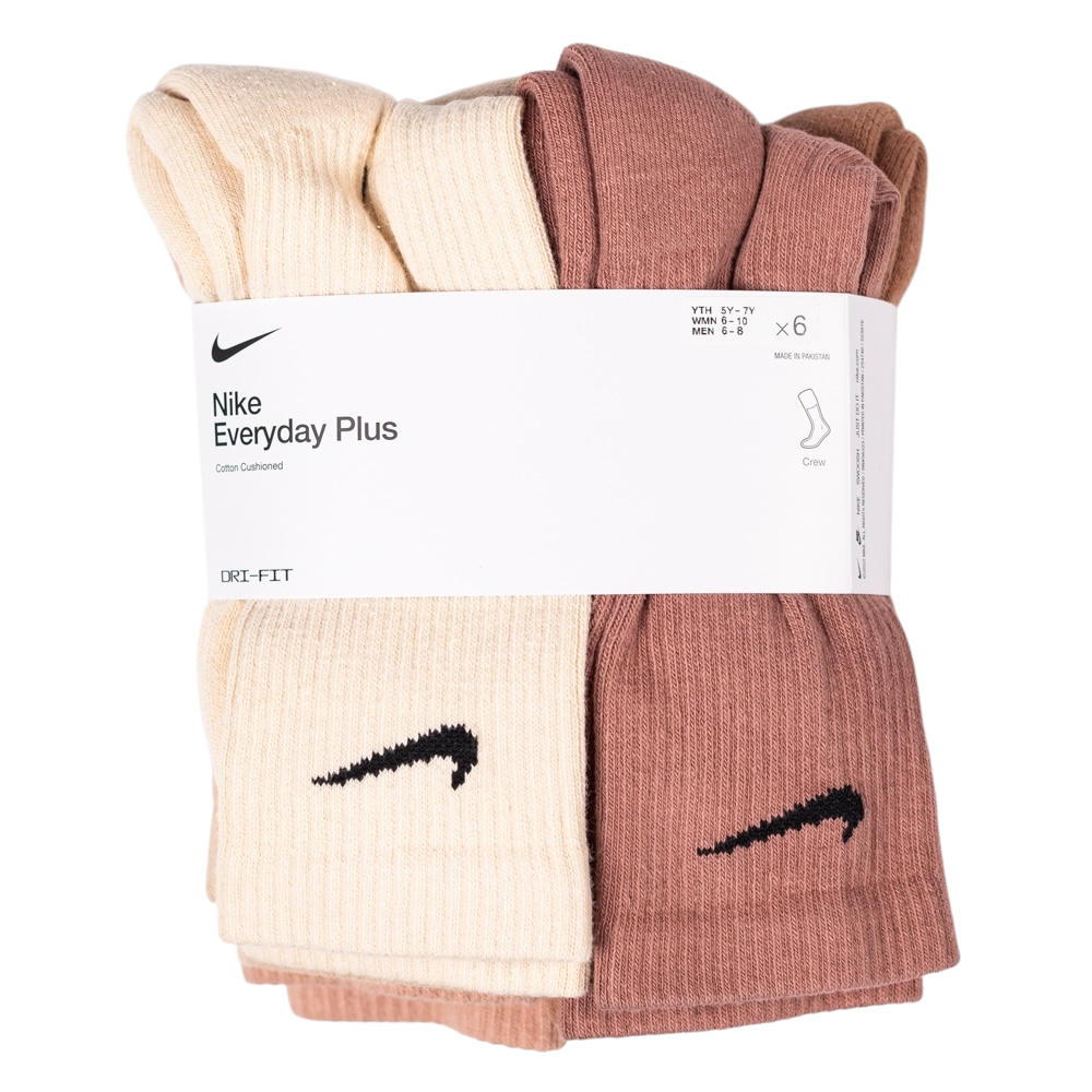 nike men's socks cotton crew 6 pack