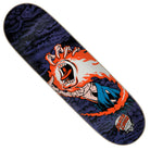 The OBrien Reaper Hand VX Deck 9.00in x 32.15in from Santa Cruz Skateboards features flaming, screaming hand artwork with a dark, textured background and the Santa Cruz logo displayed at the bottom right corner.