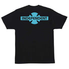 The OGBC Legacy Heavyweight T-Shirt in black/blue features a bold Independent Trucks logo on the back—ideal skateboarding apparel for dedicated fans of the brand.