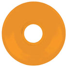 An orange OJ Wheels Mini Super Juice 55mm78A skateboard wheel, shaped like a flat washer or donut with a central circular hole, is shown from above against a white background.