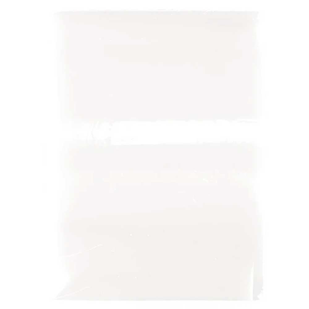A plain, transparent zip-lock plastic bag displayed empty against a white background—ideal for safely storing your OJ Wheels Mini Super Juice 55mm78A White skateboard wheels.