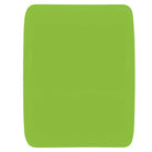 A plain, rectangular, bright green cutting board with rounded corners is shown on a white background—its bold shade reminiscent of the vibrant green found on OJ Wheels Super Juice 60mm78A skateboard wheels.