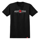 The Olde Drop Big Head YOUTH Tee by Spitfire Wheels features a bold SPITFIRE logo in white and a red cartoon Big Head flame graphic at the center of the chest, capturing classic Spitfire style in a black youth tee.