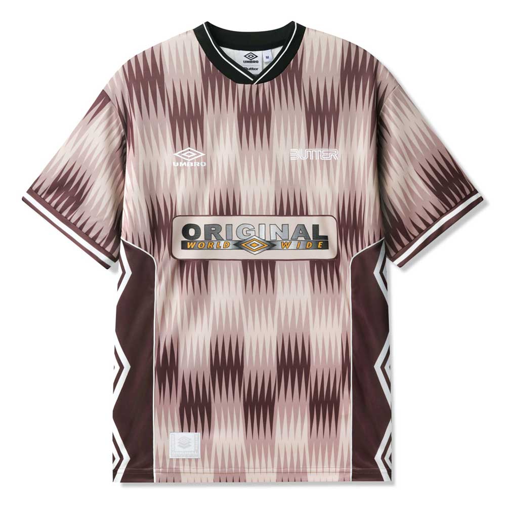 Optical Jersey Brown Taupe Umbro Butter Goods Top