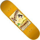 Introducing the Pfanner Homer 8.25x32 Anti Hero Skateboards Deck, a vibrant yellow deck from Anti Hero Skateboards. This deck features a distinctive graphic with “Antihero” and “Chris Pfanner” on the label, showcasing a rat perched on lemons alongside the text “Eighteen Valley.” The design draws inspiration from classic fruit crate labels, making this skateboard deck an ideal choice for riders who value both unique style and quality craftsmanship.