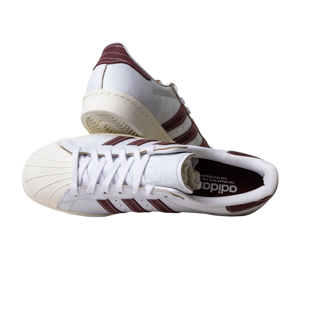 adidas superstar off white maroon