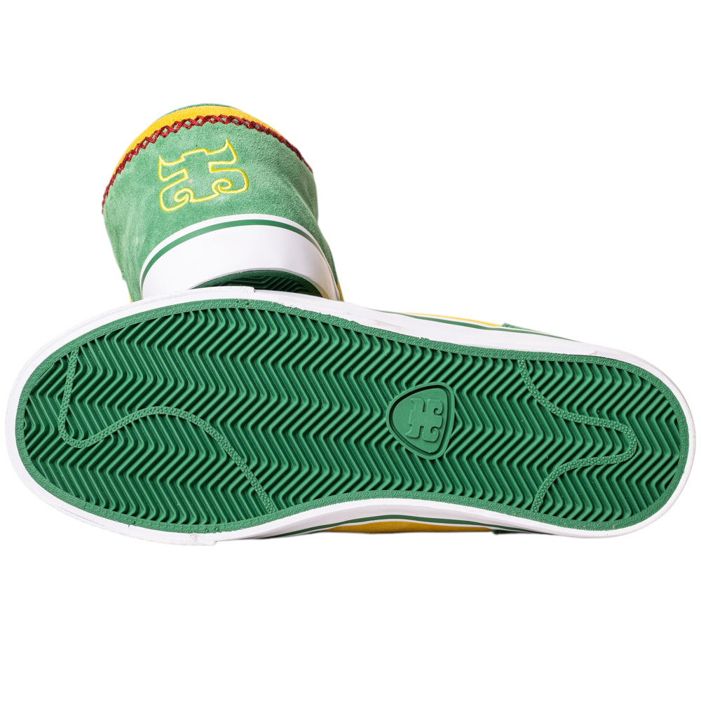 Kenny Reed Mid Vulc Green Yellow Suede I Path Shoes Skateboarding