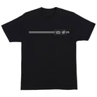 Black Pokemon Energy Dot S/S Heavyweight T-Shirt Black Mens Santa Cruz featuring two horizontal white lines across the chest and a rectangular logo with Pokémon and Santa Cruz branding.