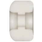 A white, cylindrical Powell Peralta Kelvin Hoefler Pro Nano Rats 97A AV1 51mm x 31mm skateboard wheel with a smooth surface and concave center is photographed against a plain white background.