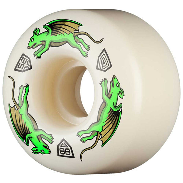 POWELL PERALTA RAT-BONES 85A イエロー 4個セット Amazon.com : Powell Peralta Rat Bones Skateboard Wheels 60mm 85a
