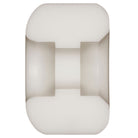 A white Powell Peralta Nano Rats 93A AV4 skateboard wheel (52mm x 34mm) with a cylindrical shape, grooved center, and smooth rounded edges, shown from the side against a plain background.