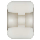The Powell Peralta Nano Rats 97A AA2 Skateboard Wheels feature a white cylindrical design with a central groove, rounded edges, wide ride patch, and asymmetrical shape (54mm x 39mm), shown on a plain white background.