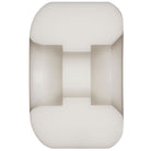 A close-up of a single Powell Peralta Nano Rats 97A AV4 Skateboard Wheel, highlighting its cylindrical AV4 asymmetrical shape, smooth surface, and concave center for axle placement. Size: 52mm x 34mm, medium ride patch, 97A hardness.