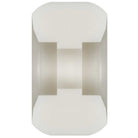 A digitally rendered image of a glossy, symmetrical cylinder with beveled edges and a hollow center, resembling Powell Peralta Wheels Dragon Formula Side Cut 58mm93A 33MM, shown top-down against a white background.
