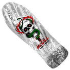 The Powell Peralta Deck Mike McGill Bones Brigade Series 17 features a white skull with red eyes wrapped by a green snake on a gray snakeskin pattern, with "McGill Powell Peralta" in red—a classic 1980s skateboard deck.