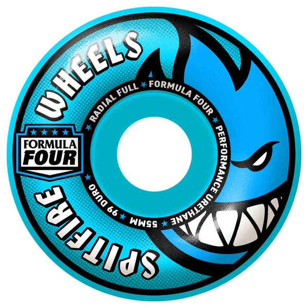 Radial Full Blue 55mm99A Formula Four Spitfire Wheels – Southside