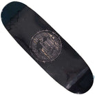 The Refinery Southside Skateboard EGG Deck by Bigo features a black finish, a circular vintage crest with "Southside Houston, Texas" and building art, plus cracked texture and subtle stained veneer icon accents.