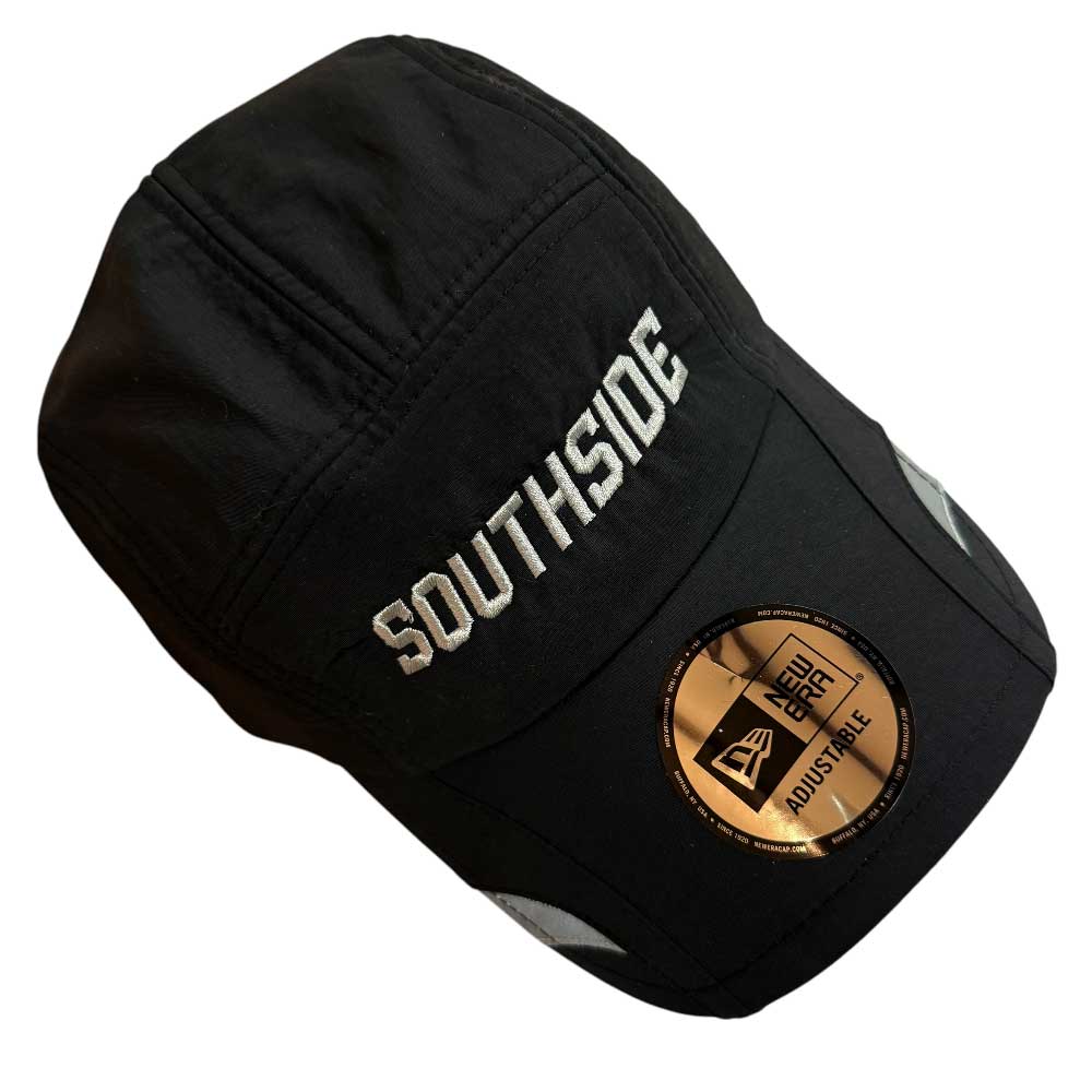 Reflective Black Pewter Southside Adjustable New Era Hat Padded Nylon Volley 5950 Day