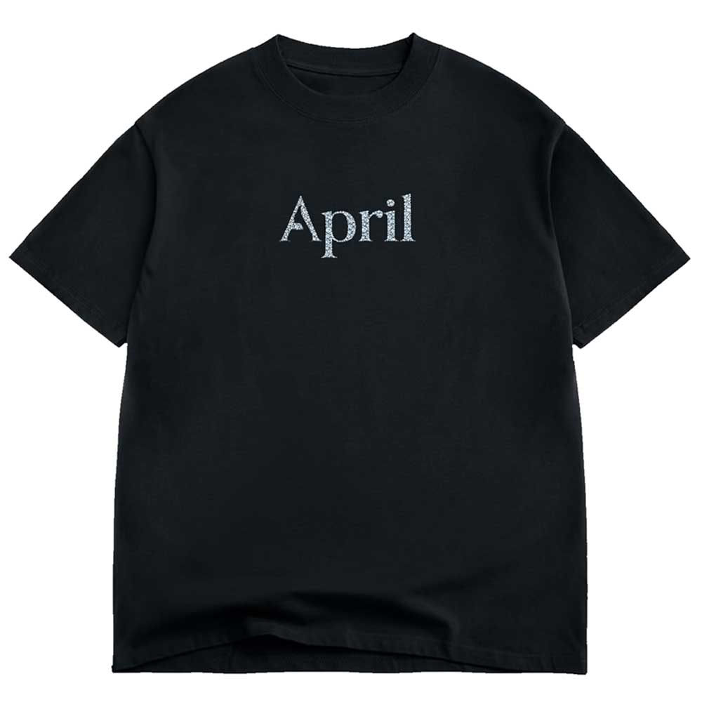 Rhinestone Tee Black April Skateboards T-Shirt – Southside