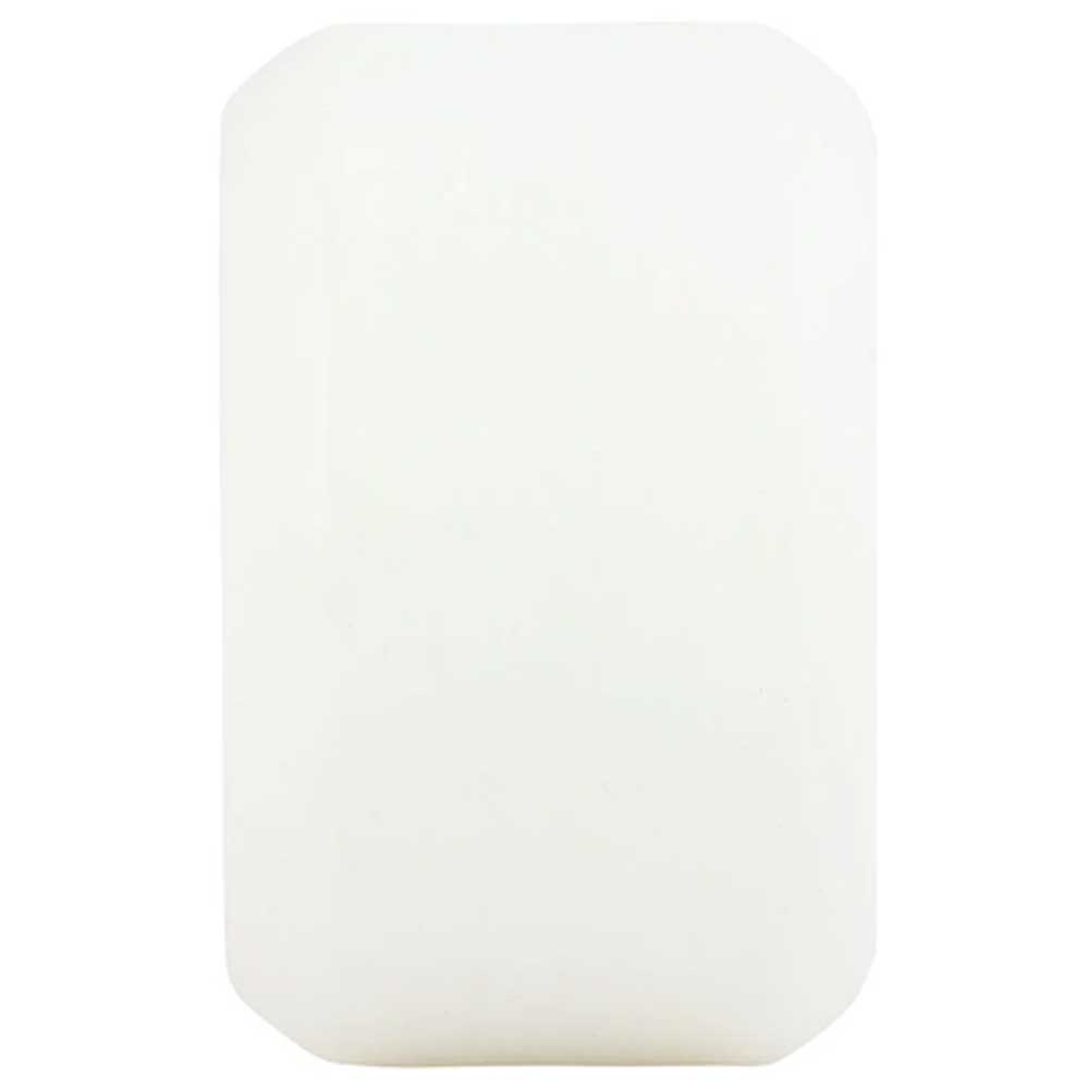 A plain white rectangular bar of soap with slightly rounded corners, shown against a white background—its smooth finish reminiscent of Ricta Chrome Clouds 56mm92A All Terrain Black White skateboard wheels.