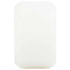 A plain white rectangular bar of soap with slightly rounded corners, shown against a white background—its smooth finish reminiscent of Ricta Chrome Clouds 56mm92A All Terrain Black White skateboard wheels.