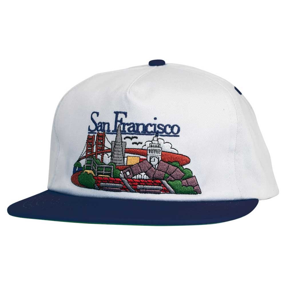SF Travel SFC Snapback White Navy Real Hat – Southside Skatepark Skateshop