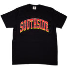 Southside The Dream T-Shirt black ring-spun cotton tee featuring the word SOUTHSIDE arched across the chest in red, yellow, and white block lettering.