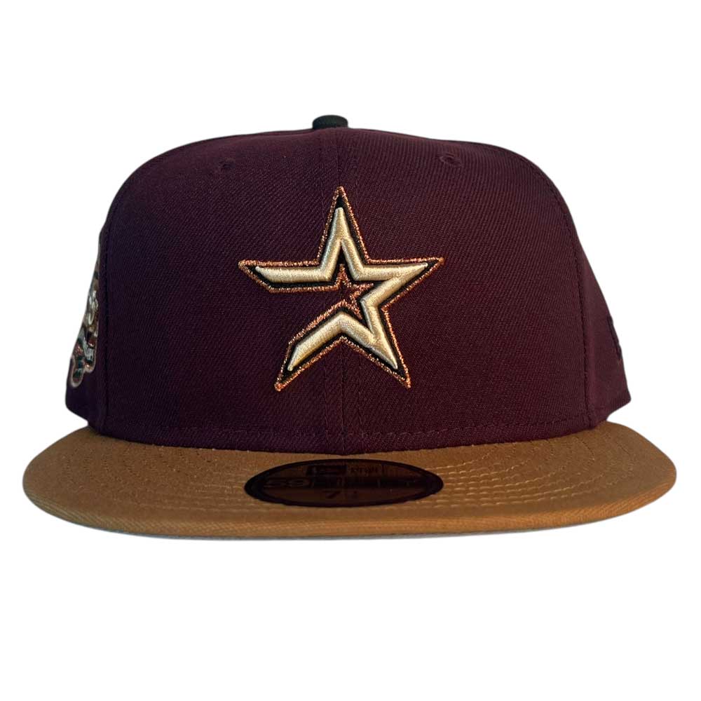 Saltwater Pack Maroon Bronze Houston Astros New Era Hat 5950 Fitted