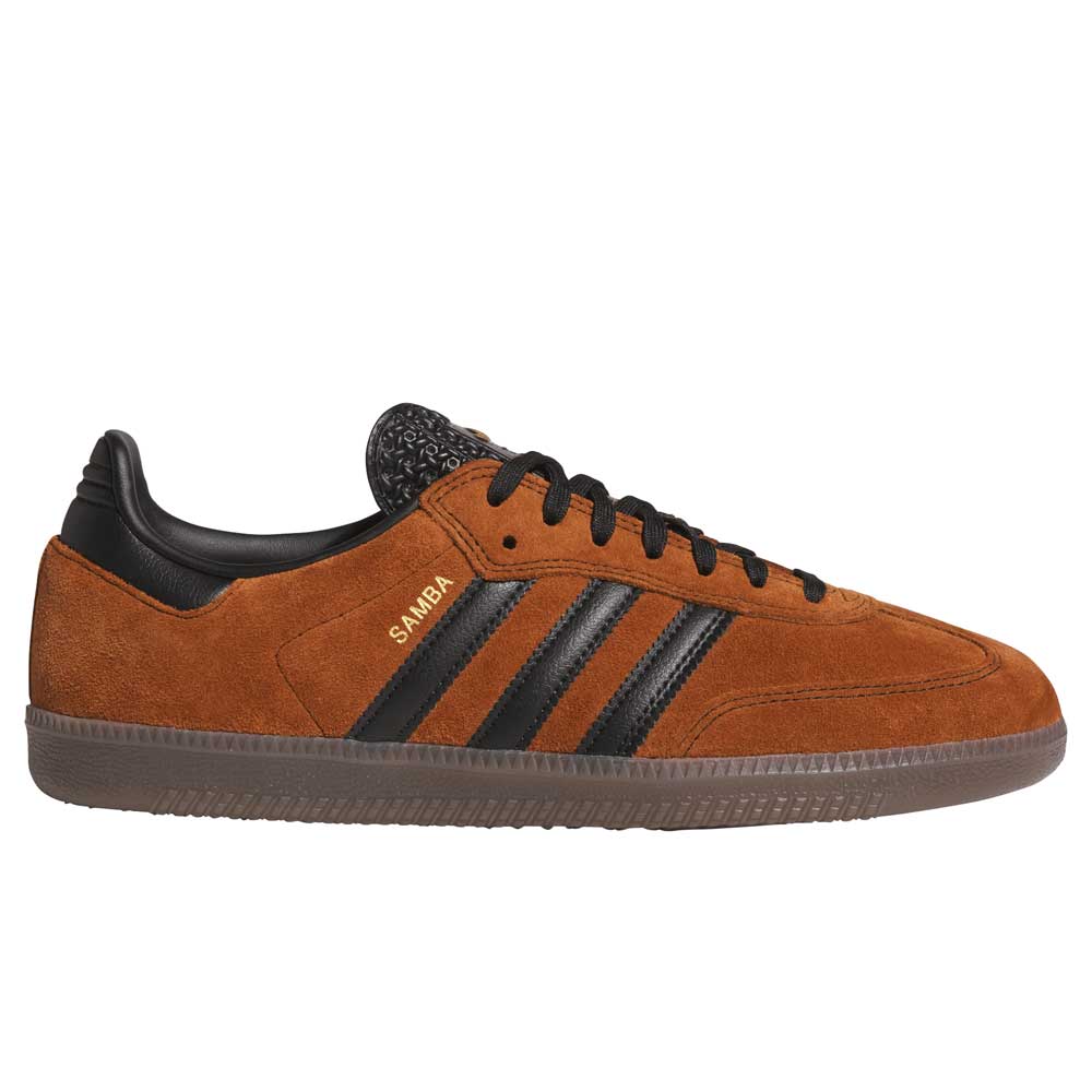 Samba ADV Brown Black HQ9286 Adidas Skateboarding Leather Suede