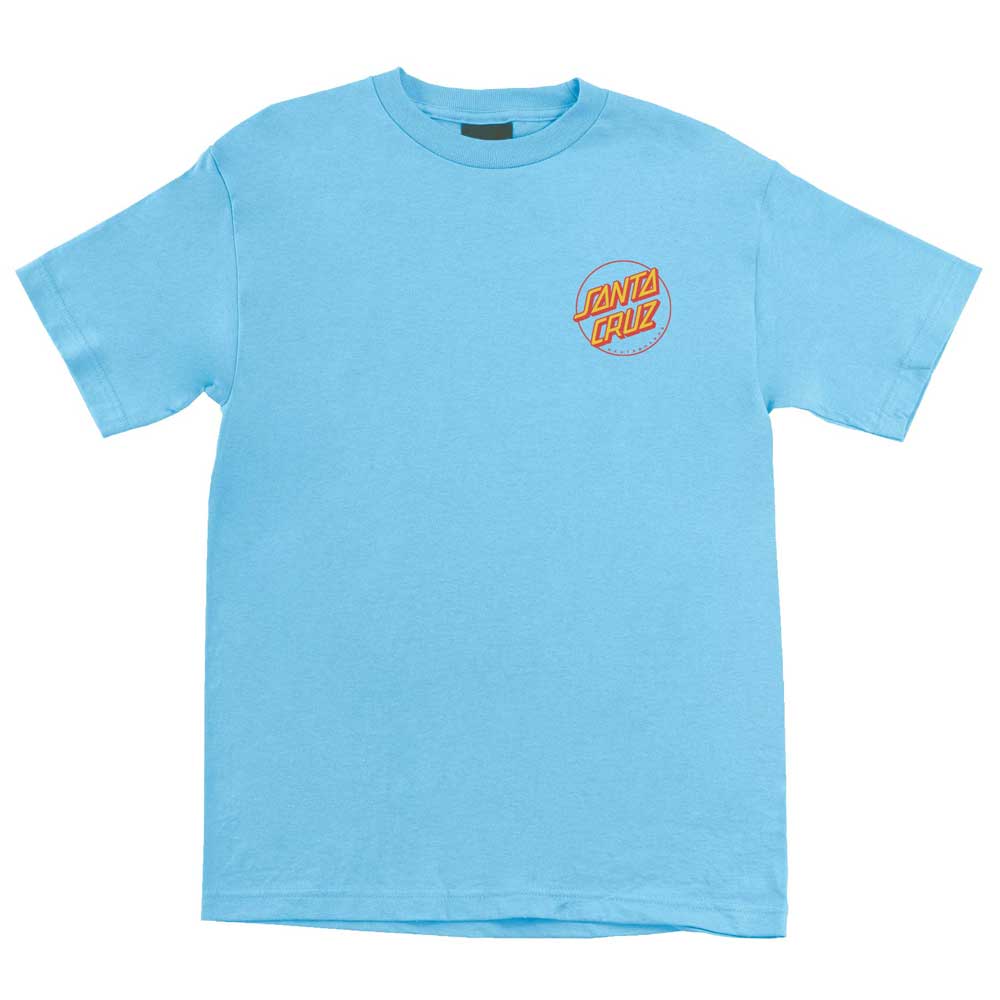 Screaming Hibiscus Light Blue Heavyweight Tee Mens Santa Cruz