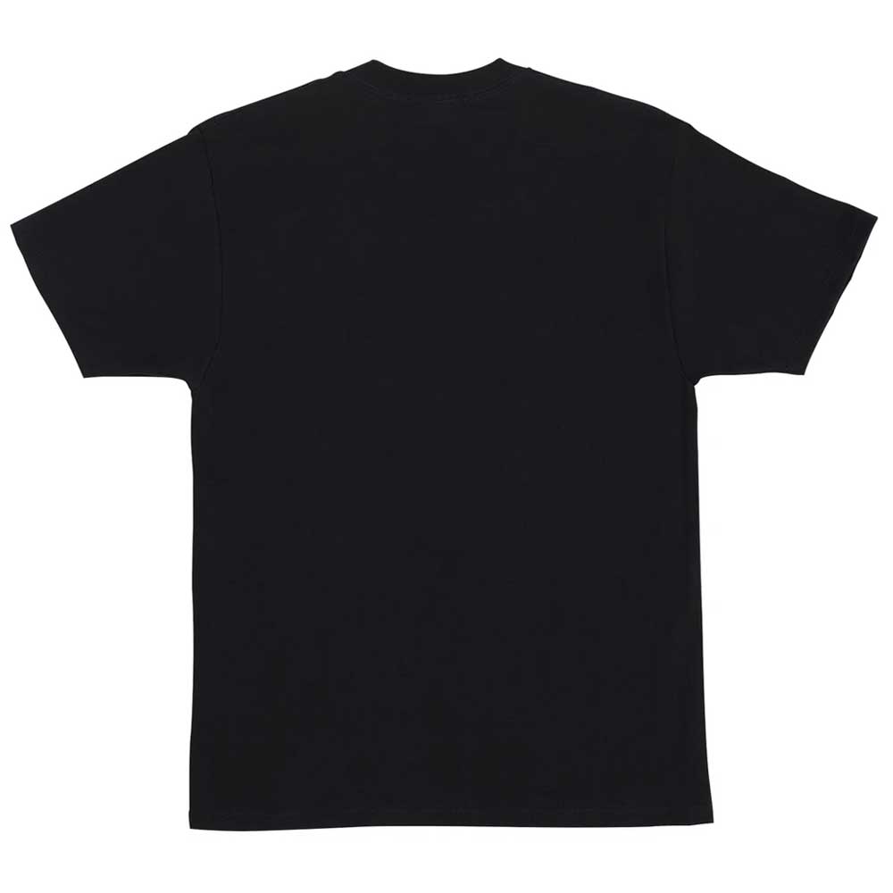 The Span Realtree APX S/S Heavyweight T-Shirt Independent Tee is displayed from the back, featuring short sleeves and a plain black design against a white background.