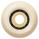 A cream-colored Spitfire Wheels F4 Lock In 53mm 99A skateboard wheel with a black center ring and white “SPITFIRE WHEELS FORMULA FOUR 99 DURO LOCK-INS” text, designed for top Formula Four Performance Urethane.