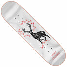 The Lion 8.25 Sandoval Zero Skateboards Deck features a bold lion design by Sandoval, accented with striking red and gold-black details and “ZERO” branding—an eye-catching blend of vivid tones for standout style.