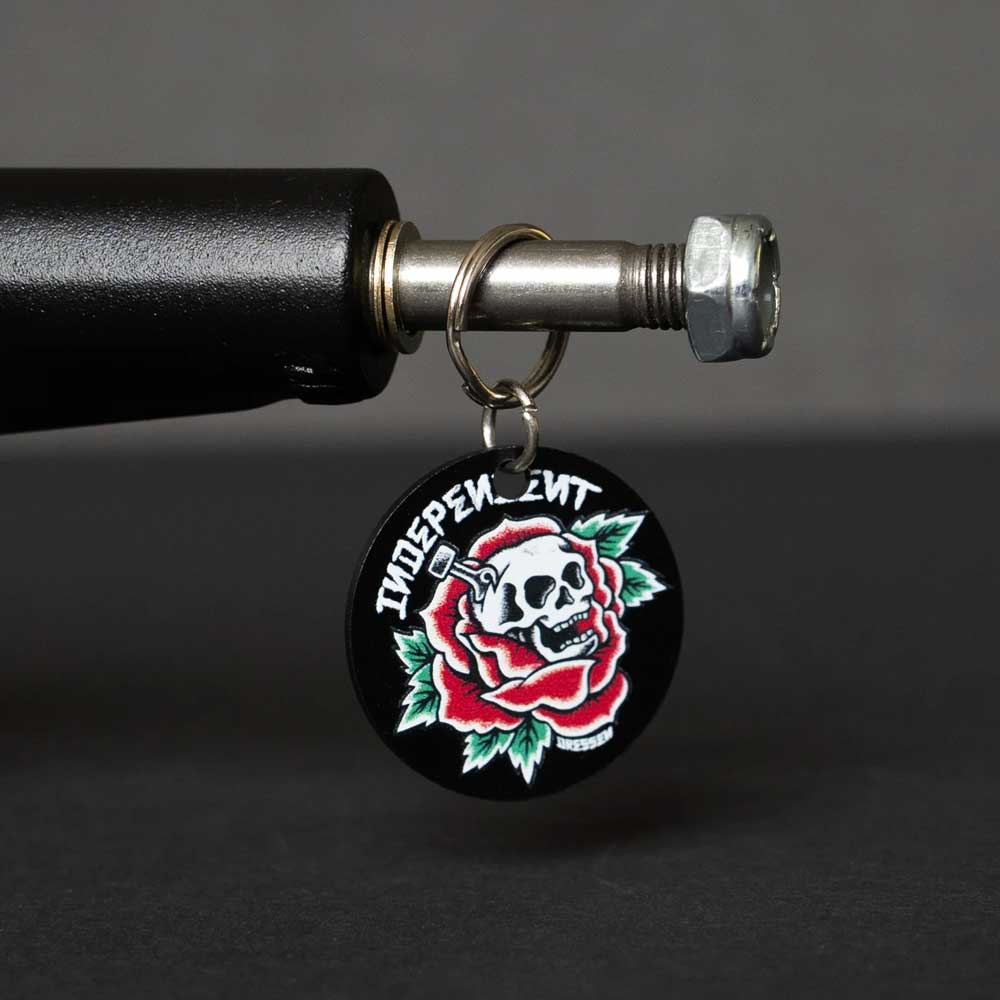 A set of two Stage 4 Eric Dressen Pro 215 Black Silver Standard INDY Trucks, perfect for fans of Independent Truck Company, features a bold design and premium construction for ultimate skateboard performance.