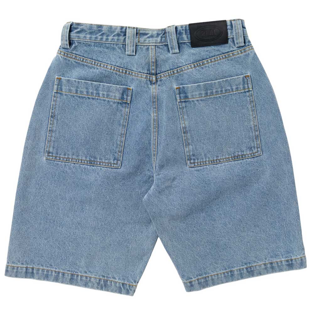 Street Cleaner Denim Short Light Bleach Wash Real Skateboards