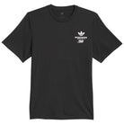 Introducing the TOS Crane Tee Black White (KS4336) by Adidas Skateboarding—a classic black short-sleeve t-shirt featuring subtle white graphics and text on the left chest, including the iconic Adidas trefoil logo, “Future Icons” lettering, and exclusive Temple of Skate branding that celebrates a unique adidas skate culture collaboration.