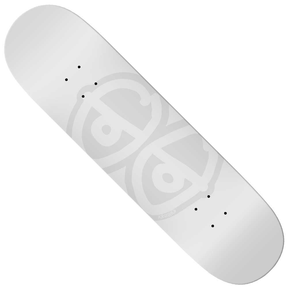 Team Eyes White 8.06x31.75 Krooked Skateboard Deck
