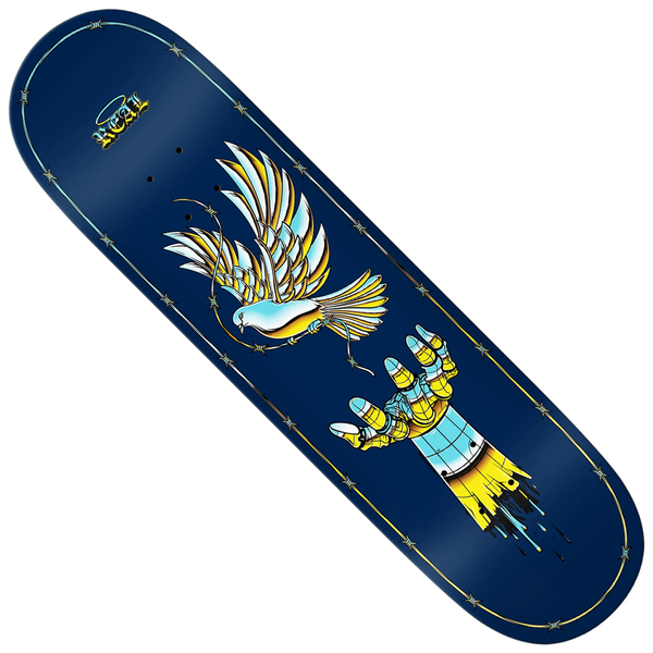 Team Synthetic Peace 8.5 Navy Blue Real Skateboard Deck