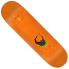 The Torres Creach Us Pro Stumps 8.51in x 31.88in Creature Skateboard Deck is orange with a black and yellow Creach logo and artwork near one end, shown on a plain white background.