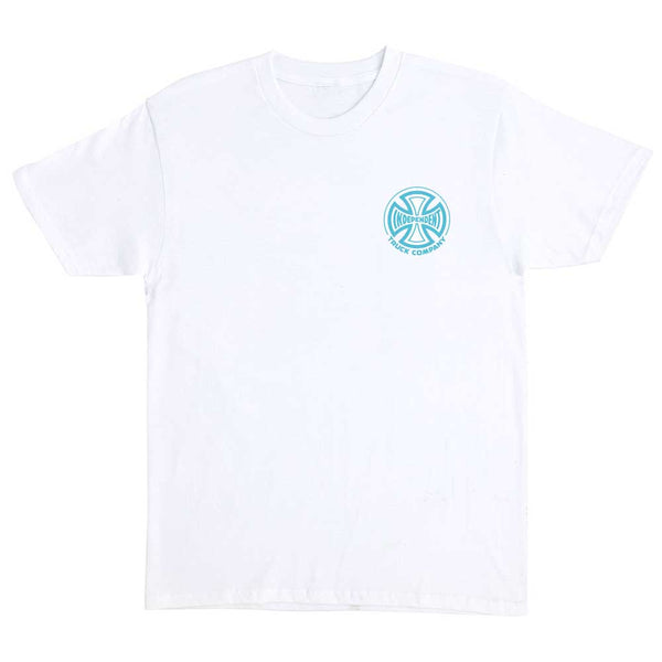 Truck Co Legacy Heavyweight T-Shirt White Blue Mens Independent