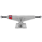 The V-Hollow 5.2 Polished Venture Trucks Set of TWO is shown from the front with a red and blue Venture logo on the left, a visible 5.2 baseplate, and black hardware on each end of the horizontal axle.