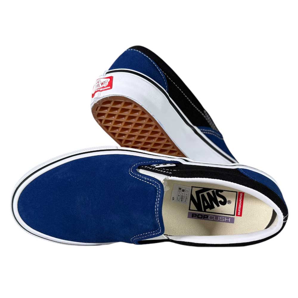 VN0A2Z31Y40 Sport Blue Black Skate Slip On Vans Suede Shoes