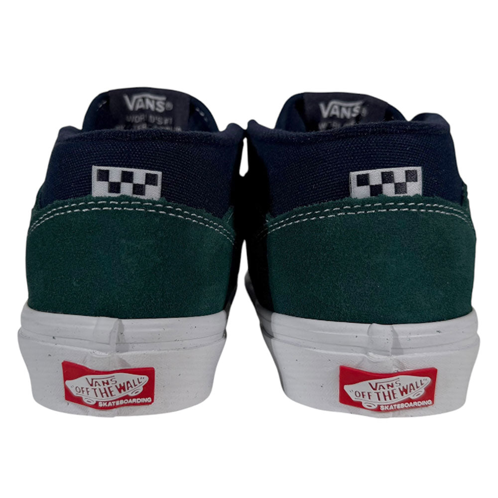 VN0A2Z34BLG Tartan Blue Green Suede Skate Half Cab Vans