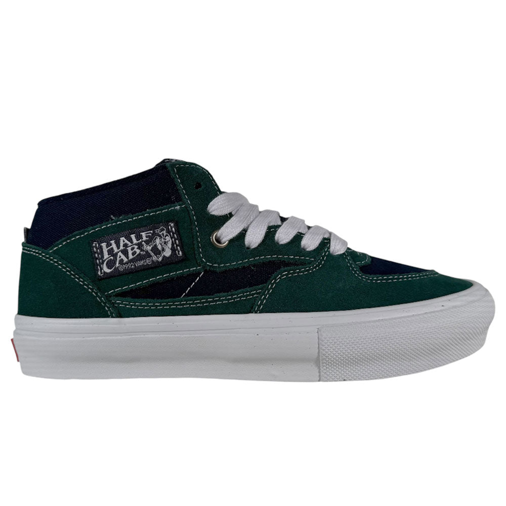 VN0A2Z34BLG Tartan Blue Green Suede Skate Half Cab Vans Shoes