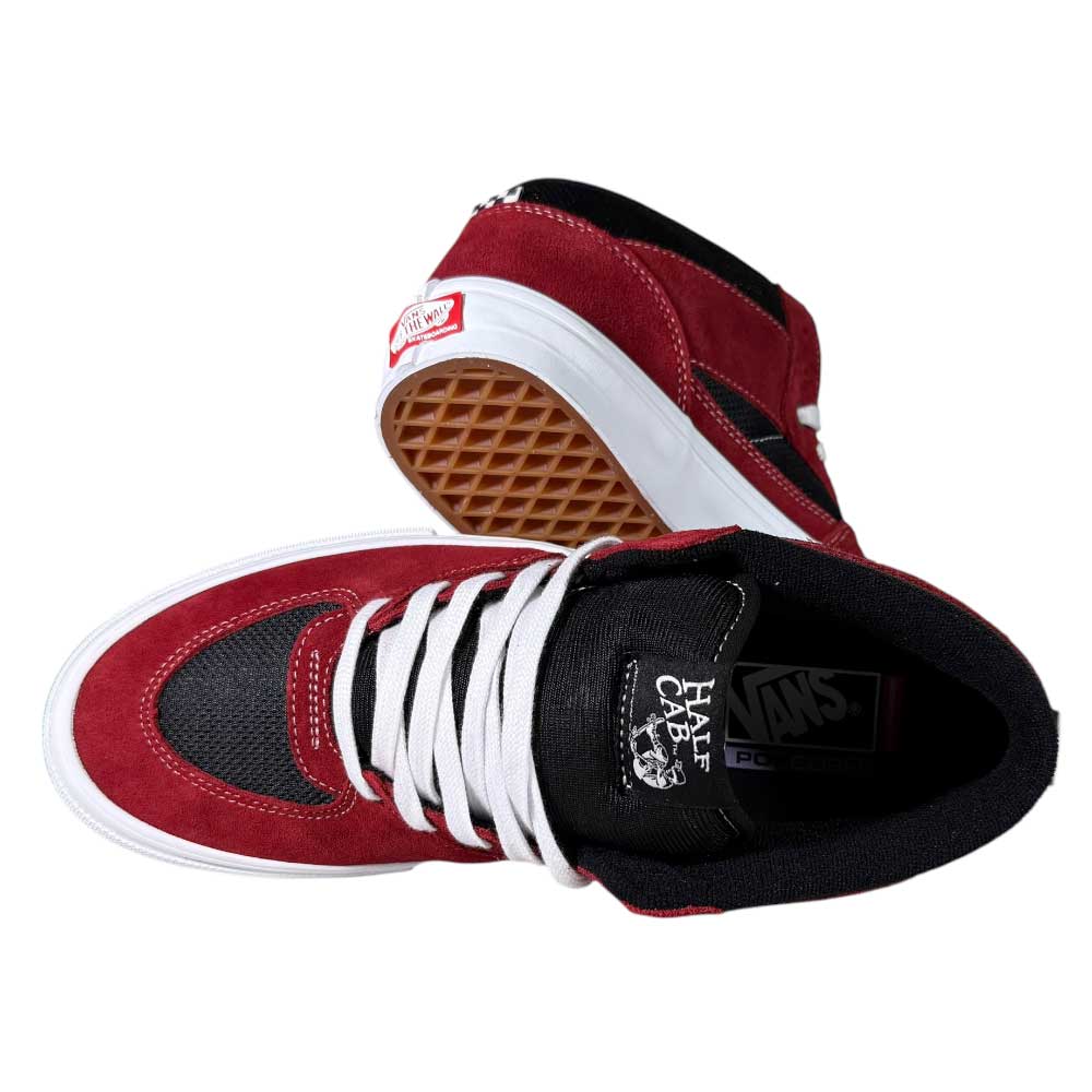 VN0A2Z34REB Sport Red Black Suede Skate Half Cab Vans Shoes