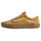 Vans Skate Old Skool Autumn Brown VN000EDNGR8 Suede Rubber Skateboarding Shoes in a brown low-top style with a white lace-up closure and a textured rubber sole.