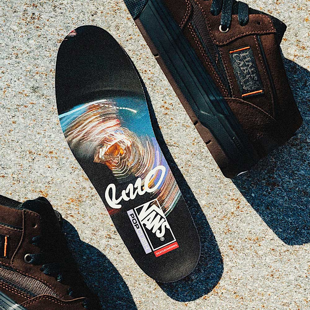Vans Wafflecup Half Cab Rizzo Brown Black VN000D9ZY491 Suede Skate