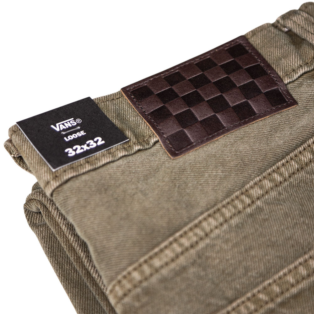 Vans Loose Denim Mosey Olive VN000PH6FR11 Skate Check 5 Pants