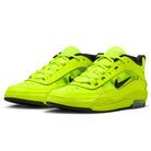 A pair of Volt Black IB6212701 Air MAX Ishod Nike SB Skateboarding Shoes with neon yellow and black accents, featuring the Nike swoosh and AIR on the sides, displayed on a white background. Designed for comfort with Max Air cushioning.