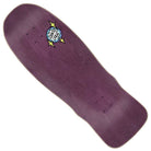 The Winkowski Cosmic Pro Shaped 10.35in x 30.54in Deck from Santa Cruz features a wide, retro design in purple with a white, black, and yellow Cosmic logo near the top center plus pre-drilled truck holes and a slight kicktail.